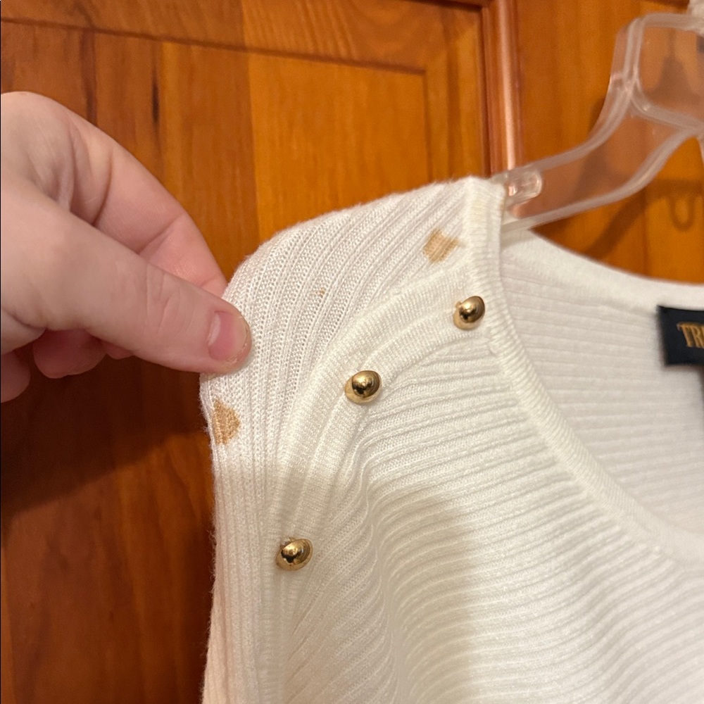 NWT Truth by Republic Sweater with Button Accents - Picture 7 of 7